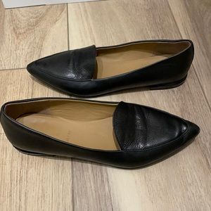 Everlane The Modern Point Black Loafer Flat sz 9.5